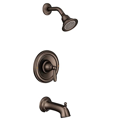Moen Brantford Oil-Rubbed Bronze Posi-Temp Pressure Balancing Eco-Performance Tub and Shower Trim Kit, Valve Required, T2153EPORB
