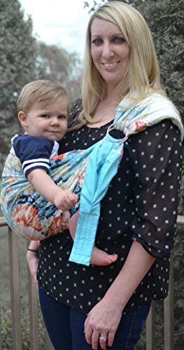 Lite-on-Shoulder Baby Sling (Teal Garden)