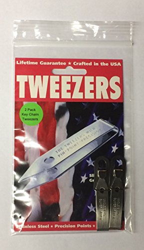 2 Pack Uncle Bill’s Sliver Gripper Precision Key Chain Tweezers