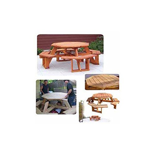 WOODCRAFT Woodworking Project Paper Plan to Build Octagon Picnic Table