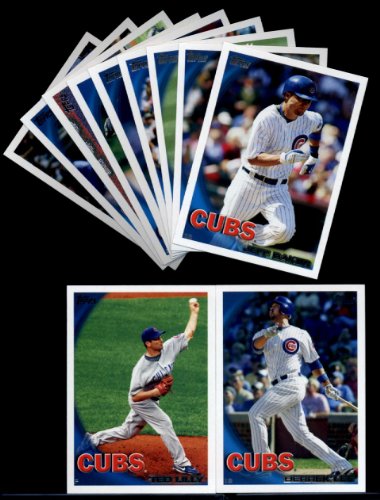 2010 Topps Baseball Cards Complete TEAM SET: Chicago Cubs (Series 1 & 2) 22 Cards including Lee, Lilly, Soriano, Soto, Aramis, Fukodome, Russell, Baker, Gregg, Colvin & more!