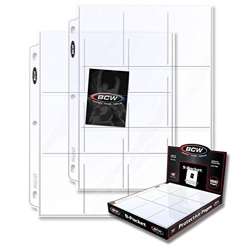 200 BCW Pro 9-Pocket Trading Card Pages ~ 2 BOXES