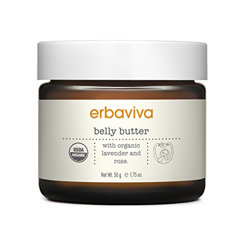 Erbaviva Belly Butter with lavender and rose, 1.75 oz