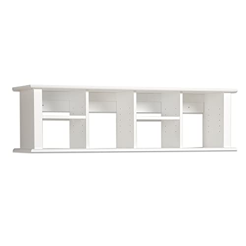 White Wall Mounted Desk Hutch | The Storepaperoomates Retail Market - Fast Affordable Shopping