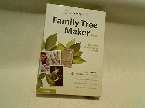 Family Tree Maker 2010 Deluxe Software