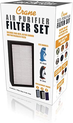 Crane Accessories Air Purifier Filter, Black