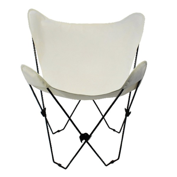 Algoma 4053-00 Butterfly Chair Black Frame, Natural