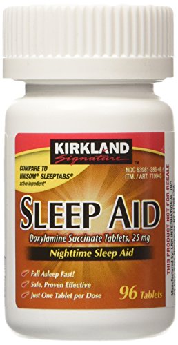 KIRKLAND SIGNATURE Sleep Aid Doxylamine Succinate 25 Mg X Tabs (53201812) No Flavor 96 Count
