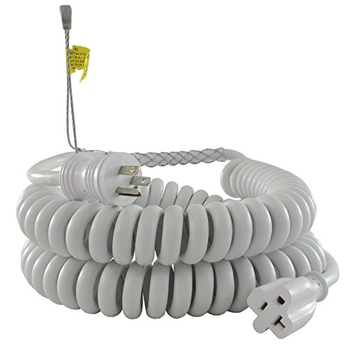 Conntek 70046-GB 15-Foot Hospital Grade Cordset Spring Cable 15 Amp 125 Volt to 15/20 Amp 125 Volt SJT 12/3