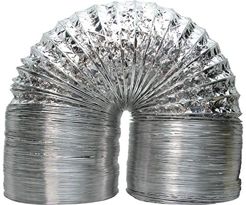 Active Air ACDC825 ACDF12 25-Feet Non-Insulated, 8-Inch Air Duct, 8″, Silver