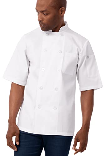 Chef Works unisex adult Volnay Coat chefs jackets, White, XX-Large US