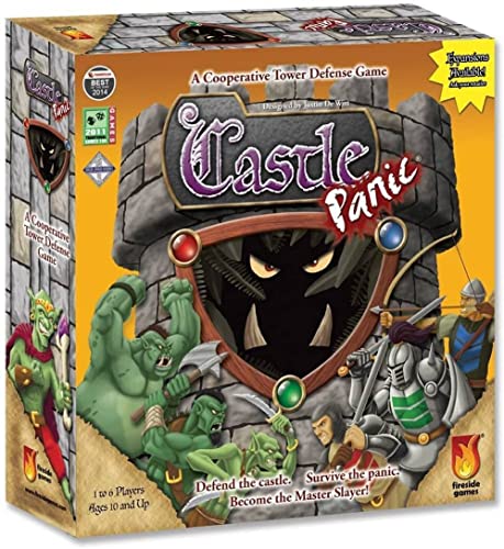 Fireside Games Castle Panic, Board Game for Adults and Family, Cooperative Board Game, Ages 10+, for 1 to 6 Players, Average Playtime 60 Minutes, Made