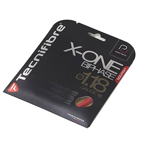 Tecnifibre X-One Biphase (18-1.18mm) Squash String (Red)