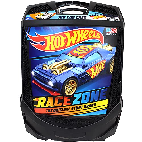 Hot Wheels 100-Car, Rolling Storage Case with Retractable Handle, Model:20135