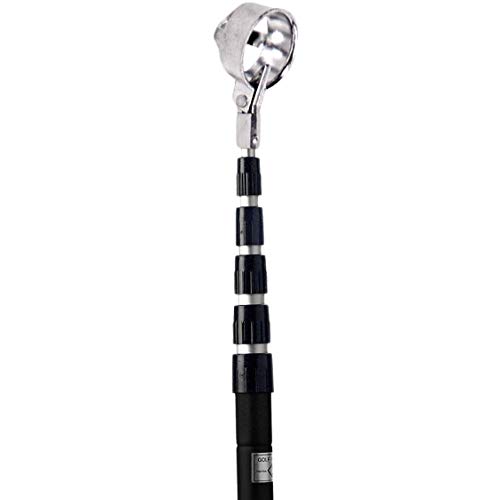 ProActive Sports, Hinged Cup Retractable Golf Ball Retriever, Simple & Easy To Maneuver, Easily Shags Golf Balls Around The Golf Course, Collapses For Maximum Portability, 15 Foot