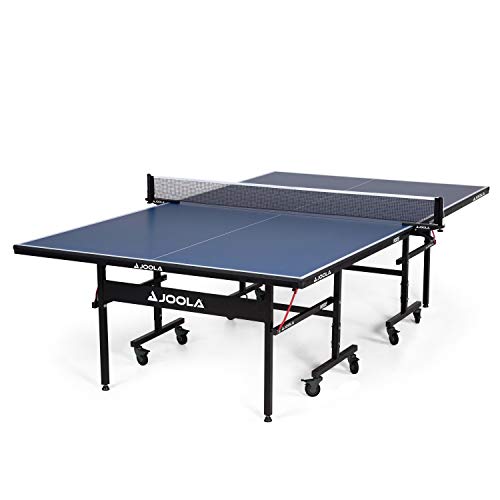 JOOLA Inside 15 Table, JOOLA Inside -Professional MDF Indoor Table Tennis Table with Quick Clamp Ping Pong Net and Post Set – 10 Minute Easy Assembly – Ping Pong Table with Single Player Playback Mode