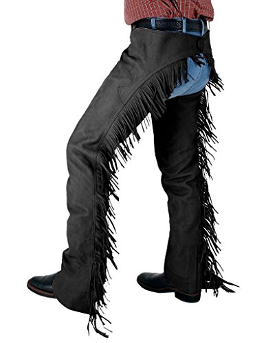 Tough-1 Synthetic Suede Western Show Chaps Large B