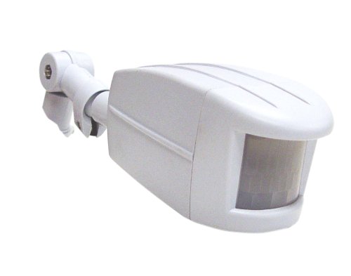 Nuvo Satco SF76/500 Durable All Weather Plastic Motion Infrared Security Sensor, White 3.00×8.50×2.50