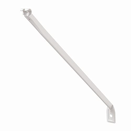 ClosetMaid 21775 12-Inch Support Brackets for Wire Shelving, White,12-pack