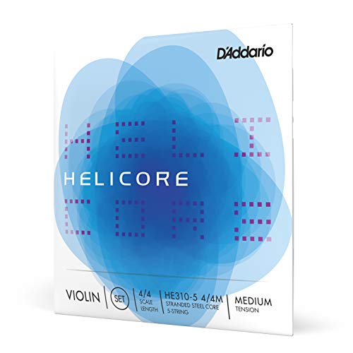 D’Addario Helicore Violin 5-String Set, 4/4 Scale, Medium Tension