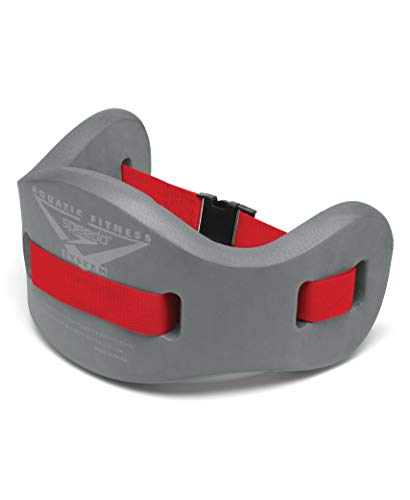 Speedo Unisex Swim Aqua Fitness Jogbelt , Charcoal/Red, Small/Medium