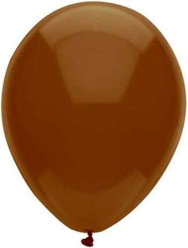 12 Inch Chestnut Brown Latex Balloons 72CT