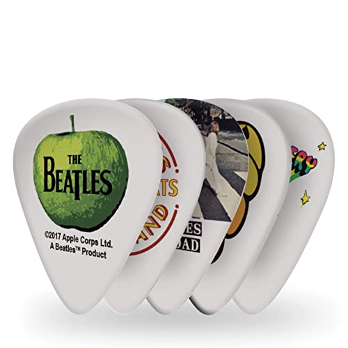 D’Addario Accessories Beatles Guitar Picks – The Beatles Collectable Guitar Picks – Albums, 10 Pack, Medium
