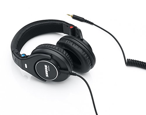 Shure SRH840 Professional Monitoring Headphones Optimized for Critical Listening and Studio Monitoring, Developed for Professional Audio/Sound Engineers and Musicians (SRH840)