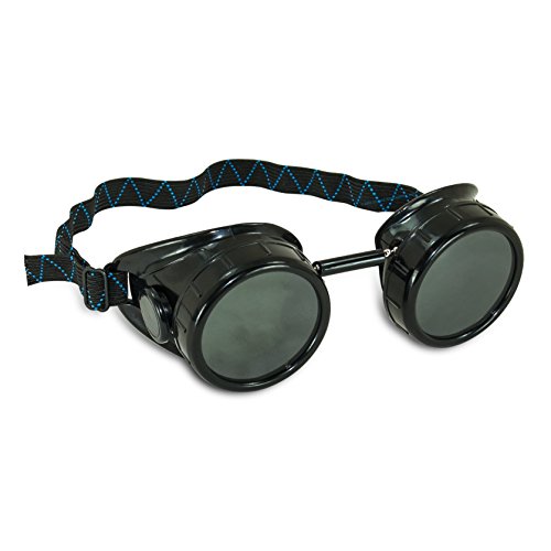 AES Industries #5 Shade Black Safety Welding Cup Goggles – 50mm Dual Lens Eye Cup