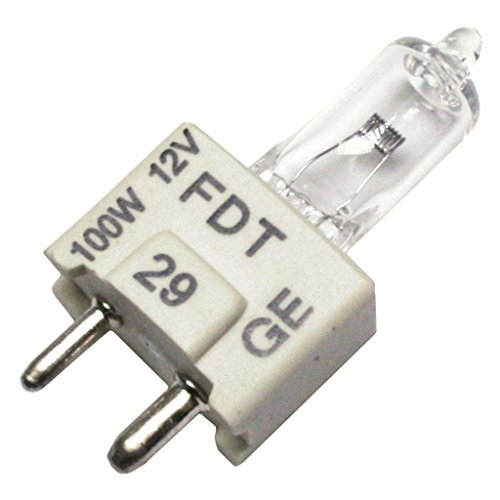 GE 35321 – FDT – T3-1/4 – 100 Watt Light Bulb – 12 Volt – GY9.5 Base – 3350K – FDT/12V/100W ANSI