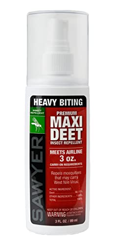 Sawyer Products SP713 Premium Maxi DEET, 100% DEET Insect Repellent, Pump Spray, 3-Ounce