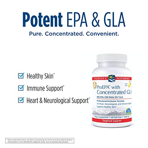Nordic Naturals ProEPA with Concentrated GLA, Lemon – 60 Soft Gels – 1217 mg Omega-3 + 257 mg GLA – Heart, Neurological & Immune Support, Healthy Skin – Non-GMO – 30 Servings | The Storepaperoomates Retail Market - Fast Affordable Shopping