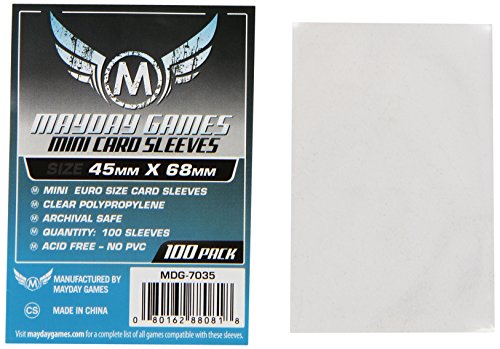 Mayday Games Mini Card Sleeve 45 MM X 68 MM pack of 100