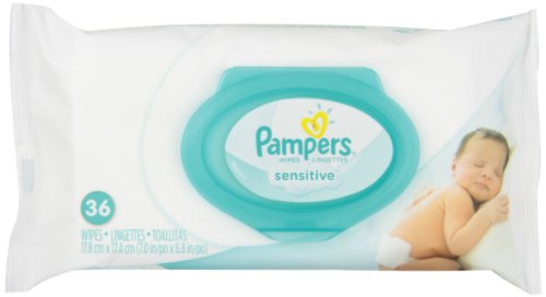 Pampers Stages Sensitive Wipes Convenience Pack, 36 wipes