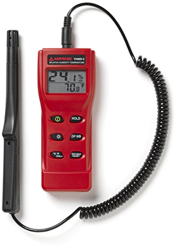 Amprobe THWD-5 Relative Humidity and Temperature Meter with Wet Bulb and Dew Point