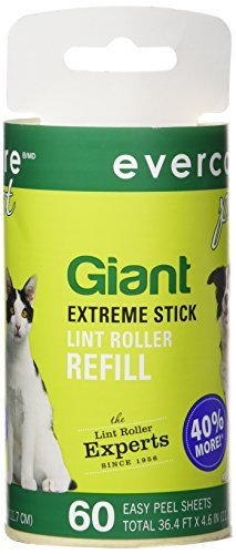 Evercare Giant Extreme Stick Lint Roll Refills, 60 Count (Pack of 1)