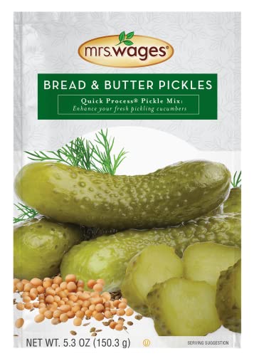 Mrs Wages Bread and Butter Pickles Quick Process Mix 5.3 Ounce (Pack of 6)