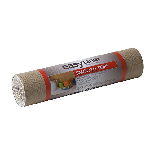 Duck Brand 1211084 Smooth Top Easy Liner Non-Adhesive Shelf Liner, 12-Inch x 10-Feet, Taupe