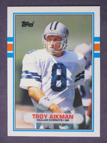 1989 Topps Traded Football TROY AIKMAN, RC “Rookie Card” #70T, NM-MT, Dallas Cowboys