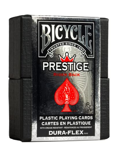Bicycle Prestige Plastic Playing Cards (Colors May Vary)