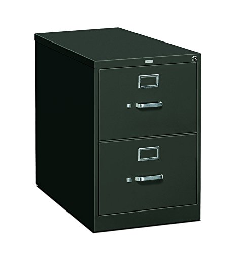 The HON Company Office Filing 310 Cabinet, 2-Drawer, Charcoal