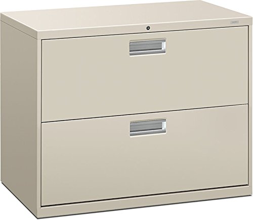 HON 682LQ 600 Series 36-Inch by 19-1/4-Inch 2-Drawer Lateral File, Light Gray