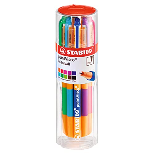 STABILO Point Visco Drum Pointball Pen , Set of 10 , Multicolored (026858) (1099/4)