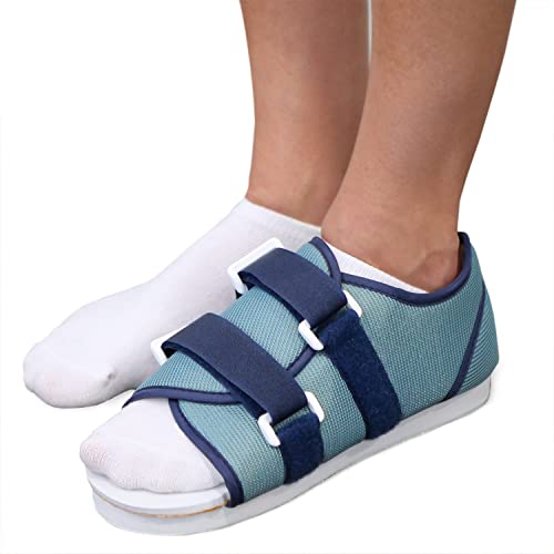 DMI Post Op Shoe, Surgical Walking Shoe or Walking Boot for Plantar Fasciitis,Foot Pain, Broken Foot or Toes, Lightweight with Adjustable Straps, Universal Left or Right Foot, 1 Each, Shoe Size Men’s 9-11