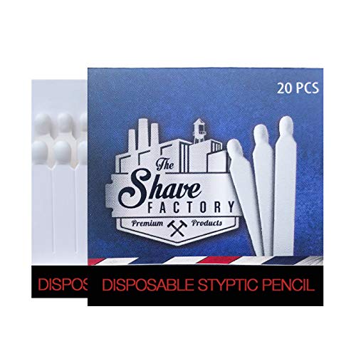 Shaving Factory Disposable Styptic Pencil, 20 Count, 24 Pack
