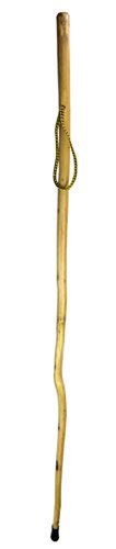 SE Natural Wood Walking Stick with Steel Spike and Metal-Reinforced Tip Cover, 50″ – WS632-50