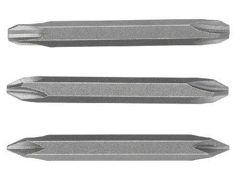 Bosch 2609255960 Double Ended 60mm Screwdriver Bit Set with Standard Quality (3 Pieces)