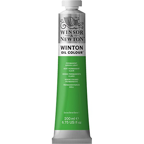 Winsor & Newton Winton Oil Color, 200ml (6.75-oz), Permanent Green Light