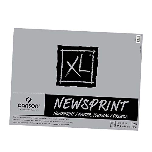 Canson Biggie Newsprint Pad – 18 x 24 Inches – 100 Sheet Pad
