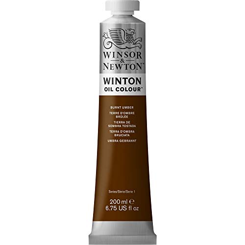 Winsor & Newton Winton Oil Color, 200ml (6.75-oz), Burnt Umber